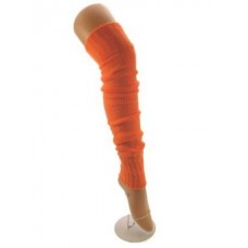 Knee-Over Beenwarmers: Oranje (one size)