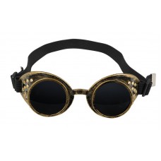 Brillen: Steampunk bril goud