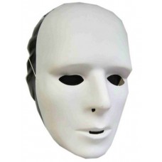 Plastic masker: Masker wit plastic