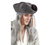 Pruiken:  Ghost Pirate Met hoed