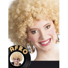 Pruik: Afropruik Blond