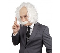 Pruik: Professor Einstein met snor en bril