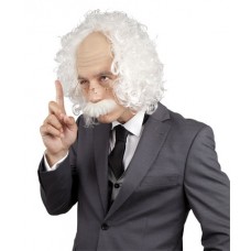 Pruik: Professor Einstein met snor en bril