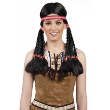 Pruik: Indian Makawee met hoofdband