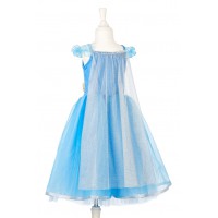 Phanine: Luxe blauwe ijs koningin jurk (3-4 & 5-7 jaar)
