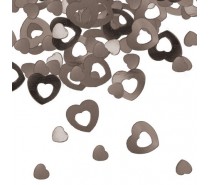 Tafeldeco/sier-confetti: Hartje zilver