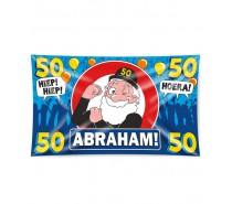 Gevelvlag XXL 50 jaar Abraham 150 x 90 cm 