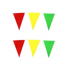 Vlaggenlijn: rood/geel/groen 10 mtr