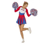 Cheerleader Dames Rood-Wit-Blauw