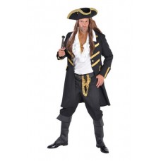 Piraat: Piratenmantel Zwart