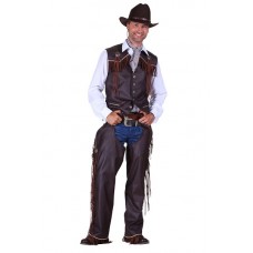 Western: Cowboy chaps (broek) bruin