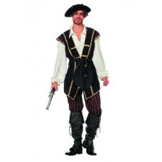 Piraat: Piraat Bruin  broek/hes/riem