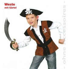 Piraat: Piratenvest Bruin Kind