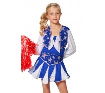 Cheerleader Meisje Lux Blauw