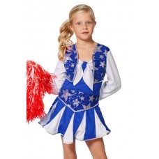 Cheerleader Meisje Lux Blauw